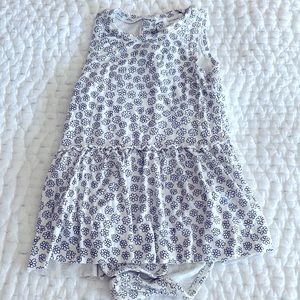 Angel Dear Sleeveless Skirted Bodysuit Dress size 12-18 mos.